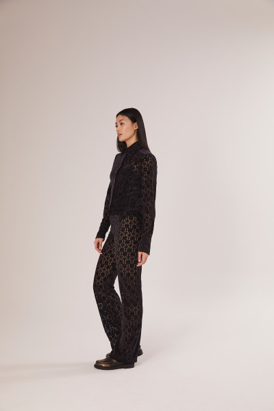Sosue Lace Pants Black Zeitlich begrenztes Angebot