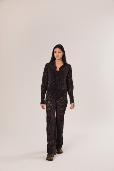Sosue Lace Pants Black Zeitlich begrenztes Angebot