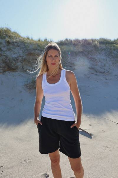 Sosue Tank Top Rip White Neueste Stile