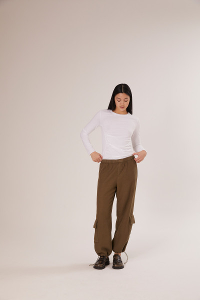 Sosue Shirt Gathering White Letzter Tag