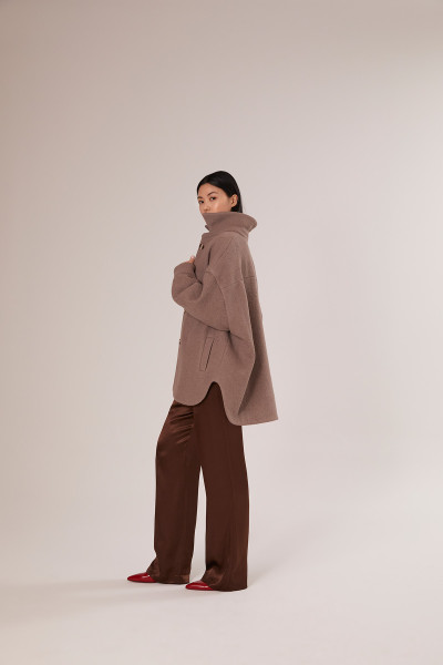 Sosue Coat Antonia Taupe Nur für heute
