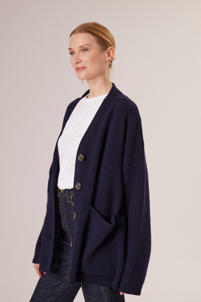 Sosue Rip Cardigan darkblue Bis zu 55% Rabatt