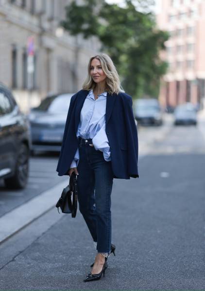 Sosue Blazer Karoline Navy Riesige Rabatte
