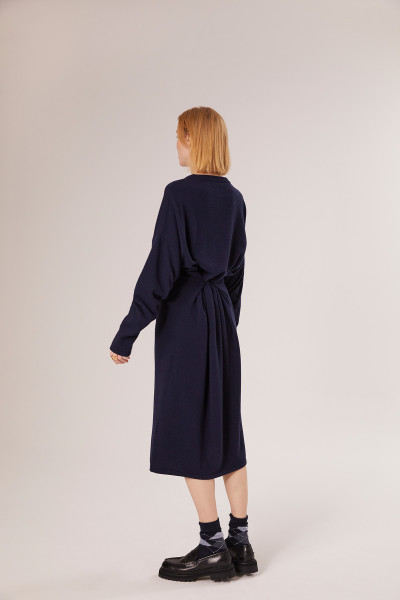 Sosue Wrap Dress Dark Blue Angebote