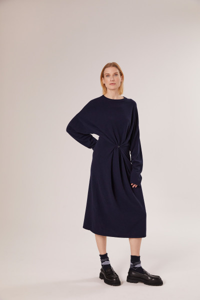 Sosue Wrap Dress Dark Blue Angebote