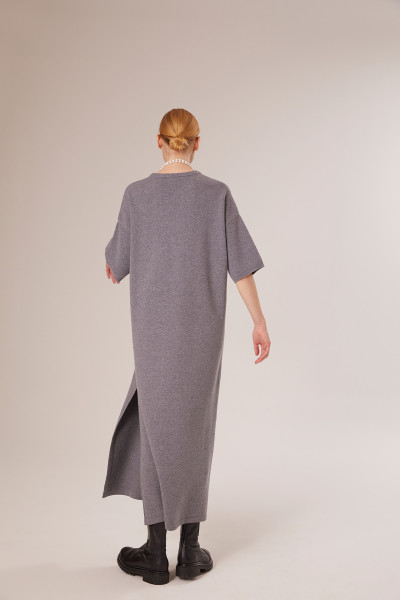 Sosue Short Sleeve Dress Grey Hotsell