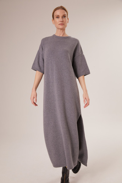 Sosue Short Sleeve Dress Grey Hotsell