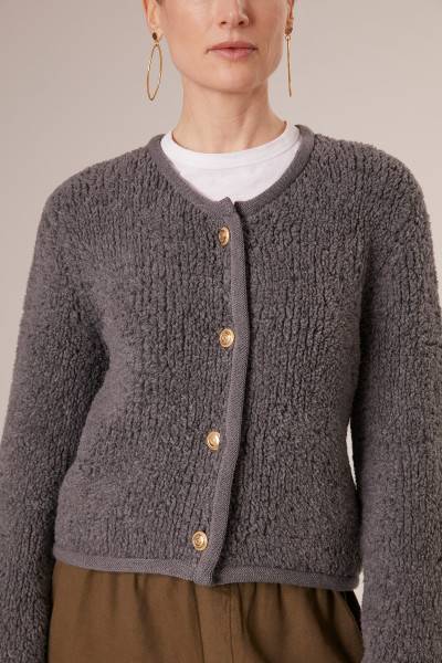 Sosue Fluffy Box Jacket Anthrazit Tägliche Deals