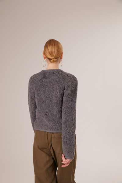 Sosue Fluffy Box Jacket Anthrazit Tägliche Deals