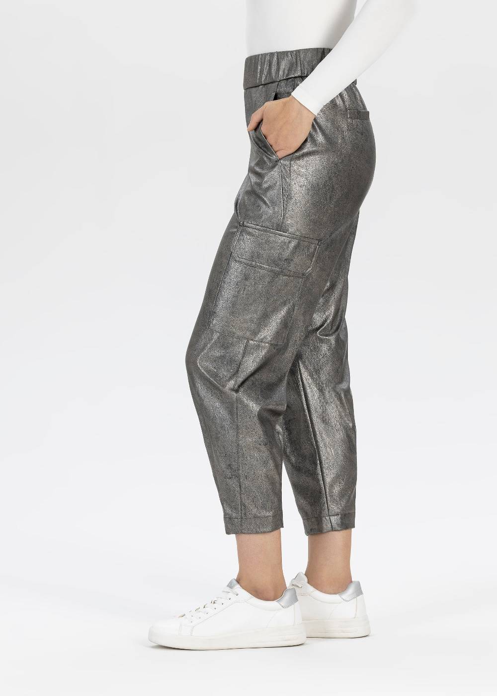 Stehmann Cargohose Rosalyn in Eco-Leather Outlet