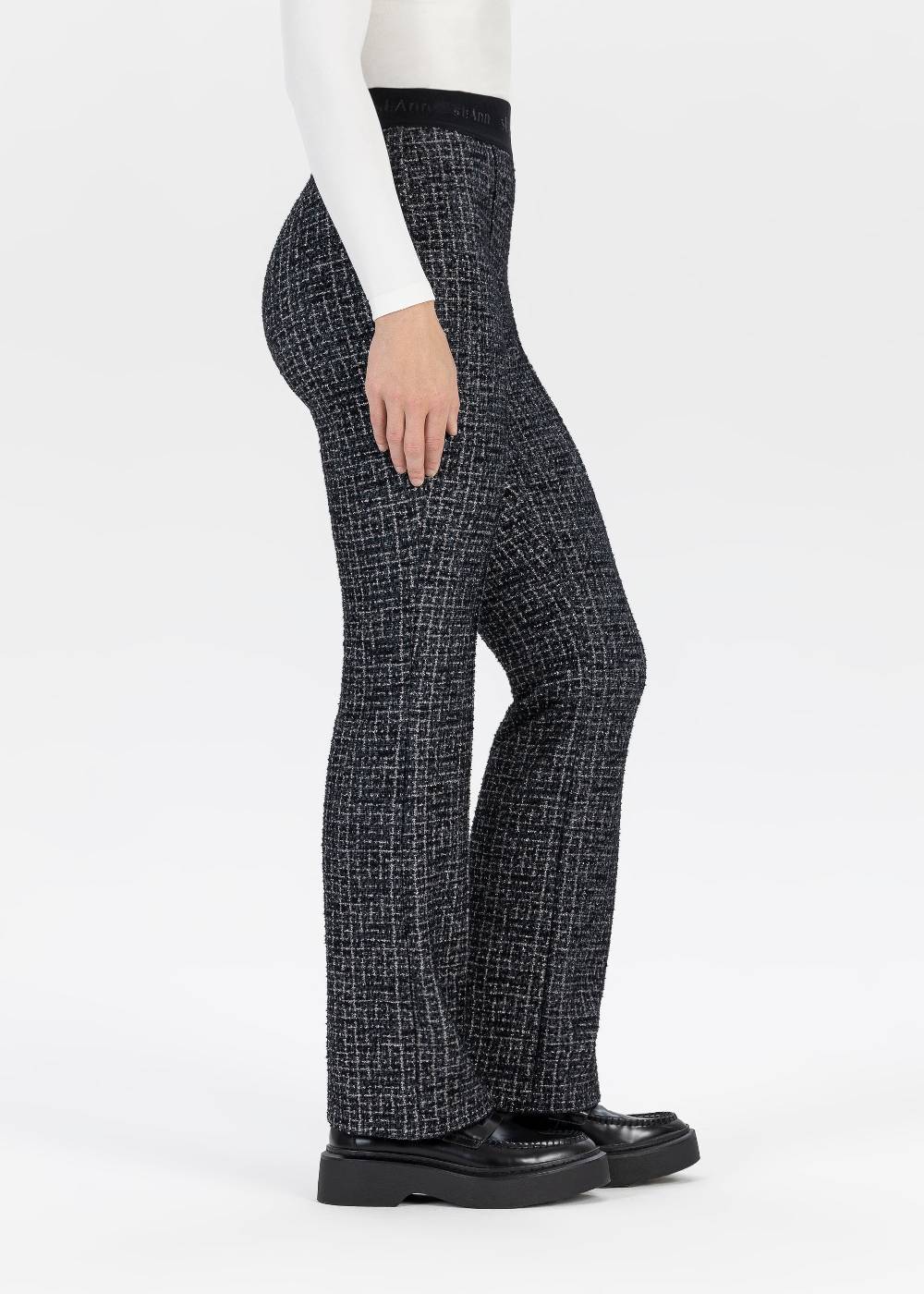 Stehmann Hose Pernille in Foiled Bouclé Qualität Hotsell