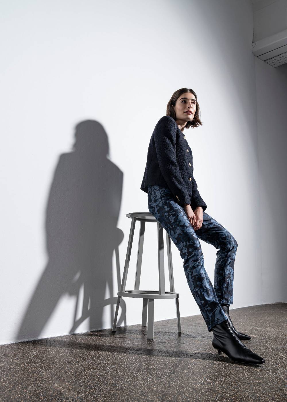 Stehmann 5-Pocket Mellina in Denim-Print Qualität Preisnachlass