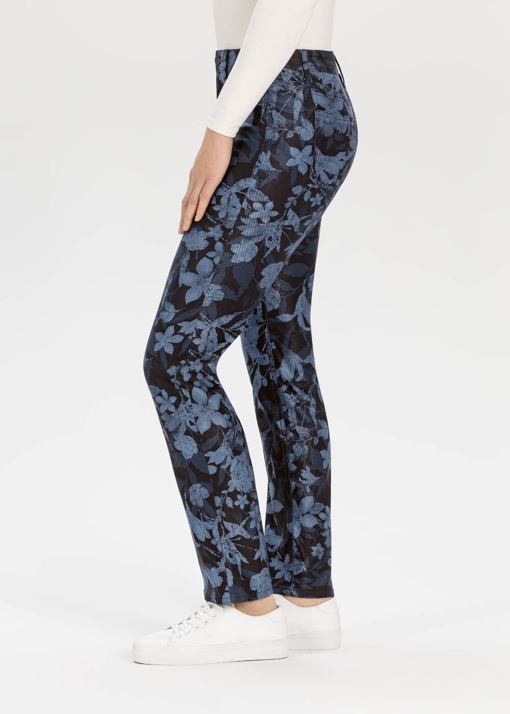 Stehmann 5-Pocket Mellina in Denim-Print Qualität Preisnachlass