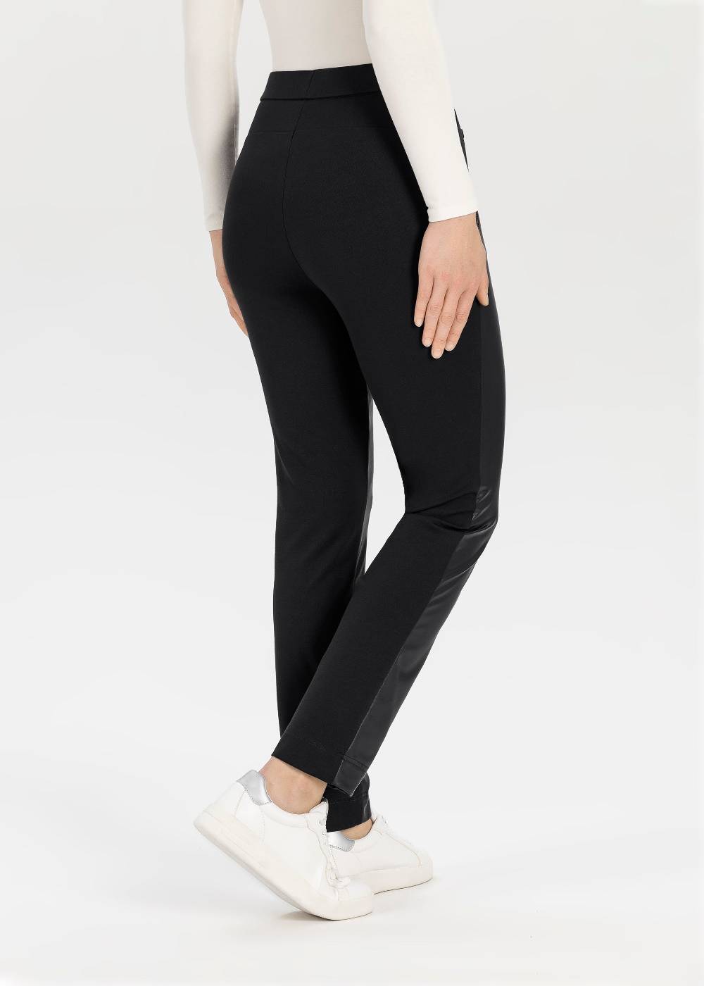 Stehmann Stretchhose Imilia mit Lederimitat Blitzangebot