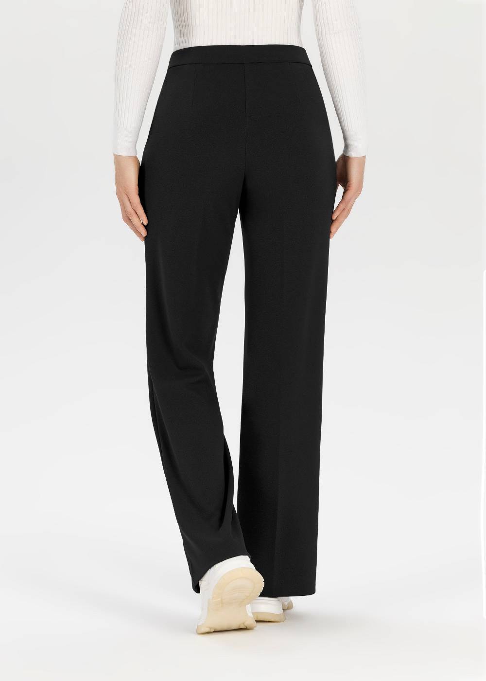 Stehmann Hose Hillda in Scuba Crepe mit weitem Bein Kauf eins, bekomm eins gratis