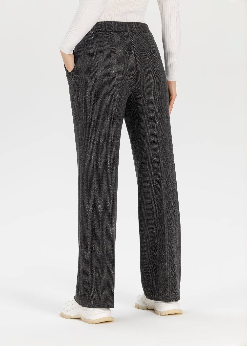 Stehmann Relaxed Hose Flanna in Fluffy Herringbone Qualität Sonderangebote