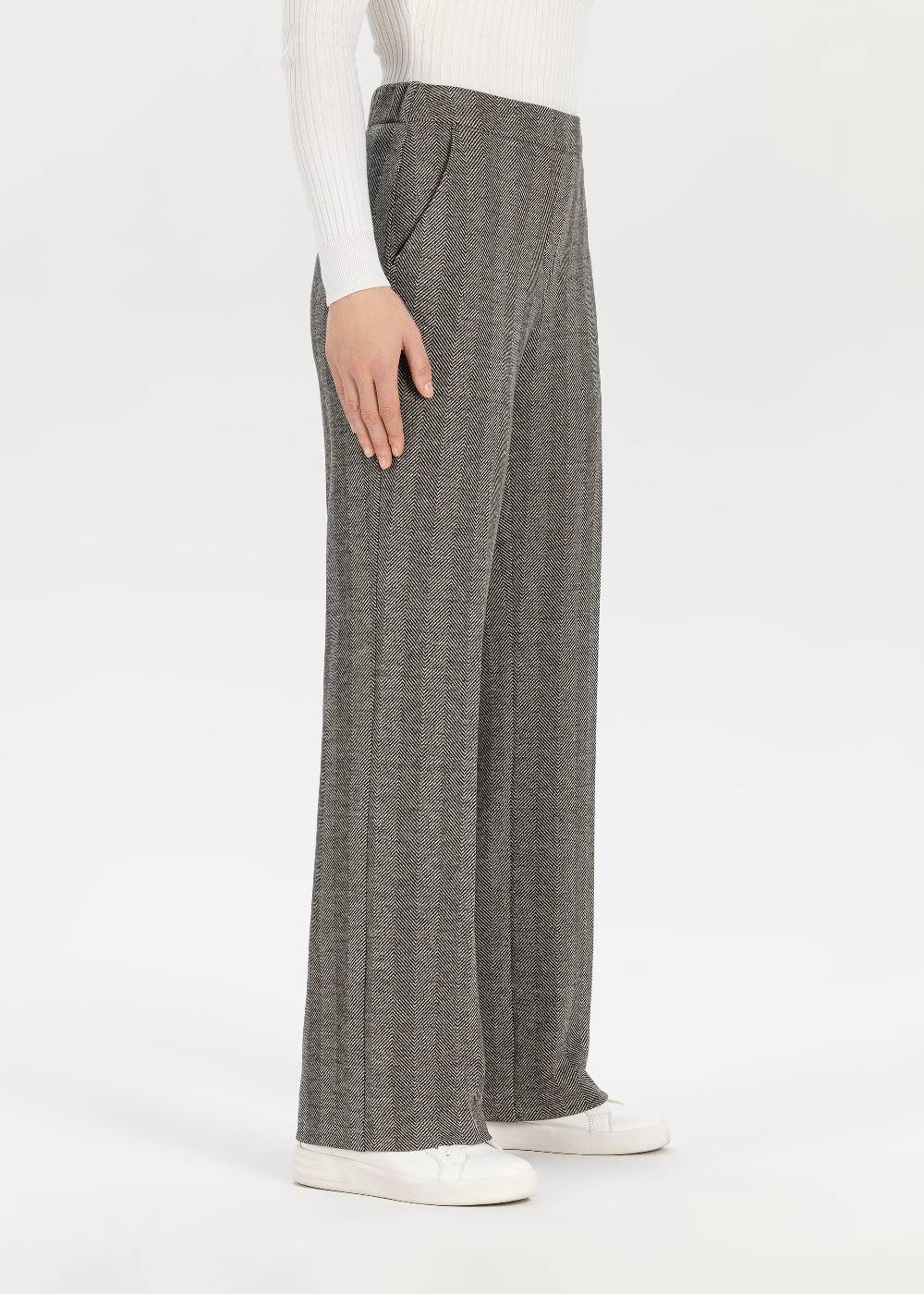 Stehmann Relaxed Hose Flanna in Fluffy Herringbone Qualität Riesige Ersparnisse