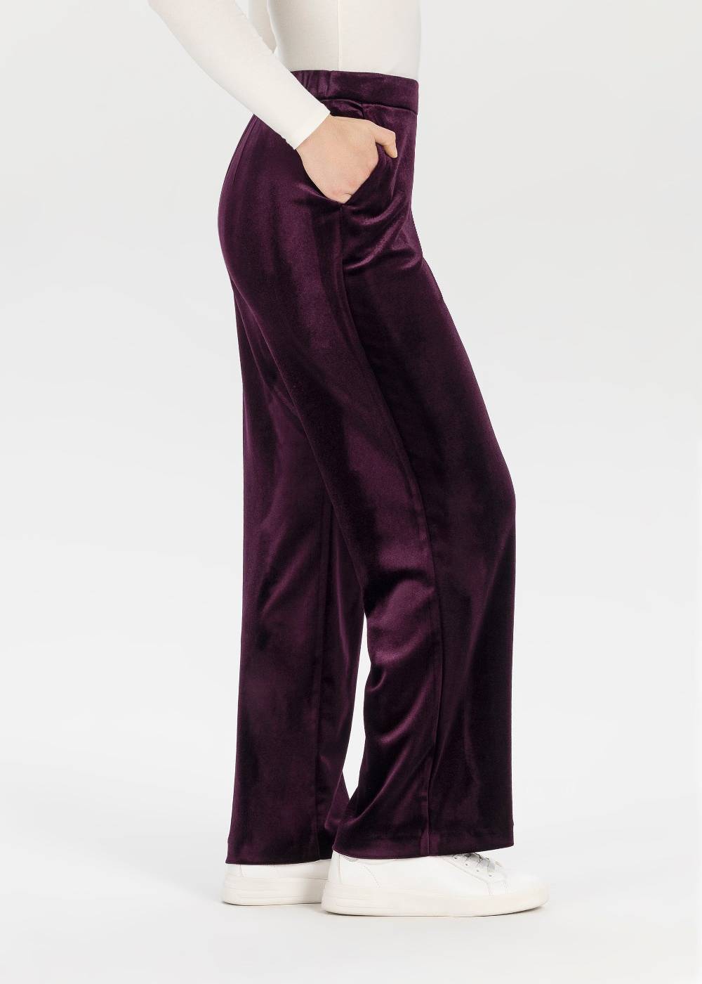 Stehmann Relaxed Hose Flanna in Shiny Velvet VIP-Rabatte
