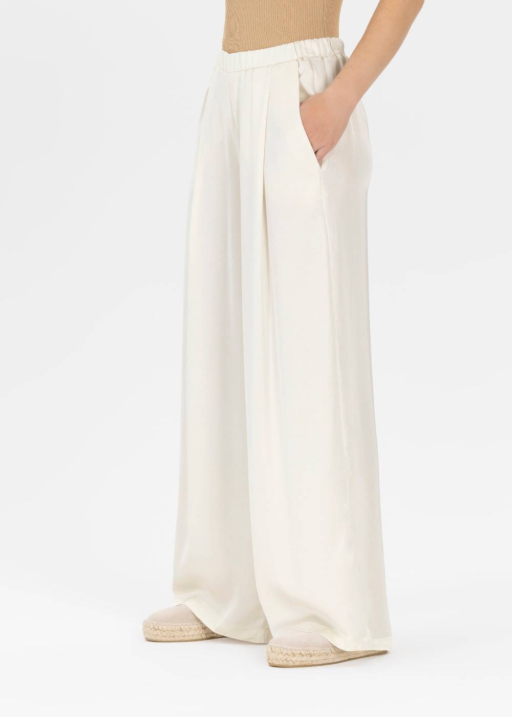 Stehmann Relaxed Hose Frencis in Satin Fabrik Onlineshop