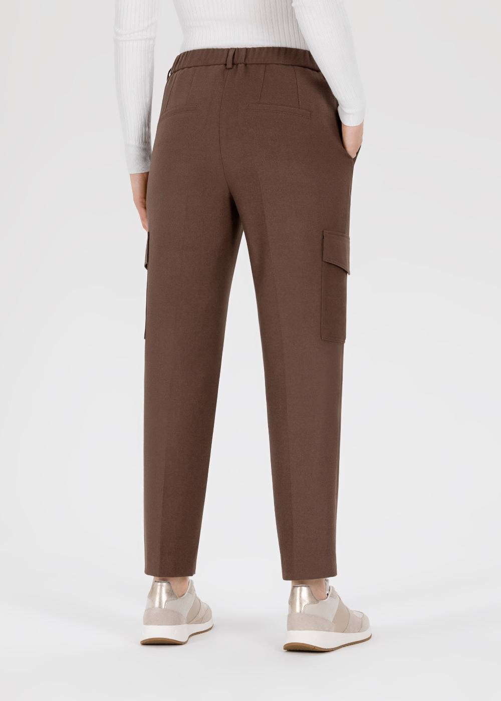 Stehmann 7/8-Chino Fluor mit Cargotaschen in Flanell Preisnachlass