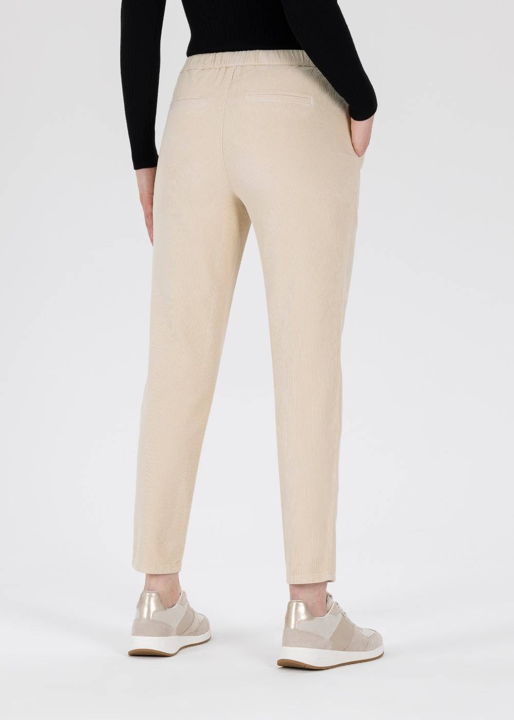 Stehmann Jogpants Messing in feinem Cord mit Bügelfalte Lagerräumung