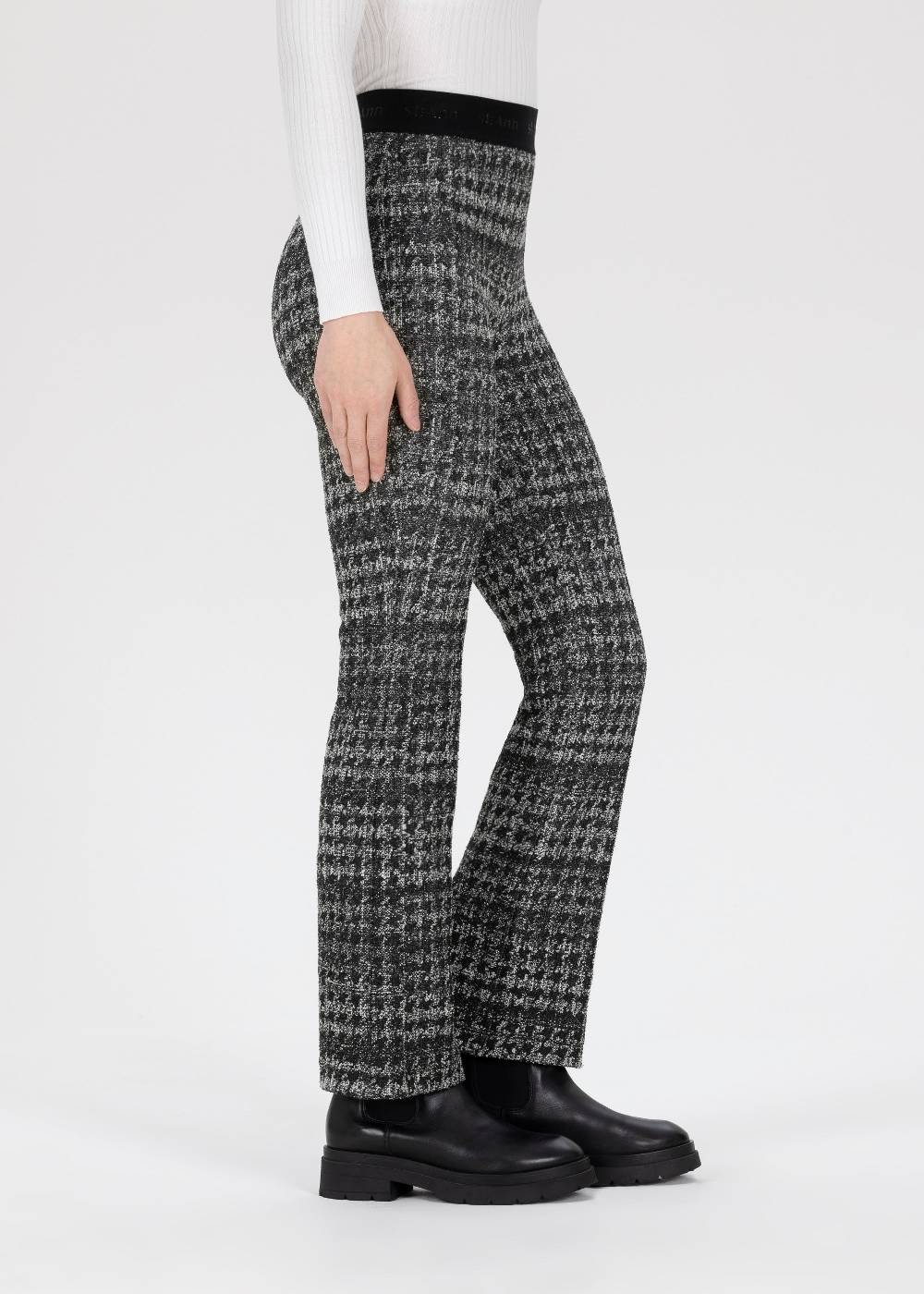 Stehmann 6/8-Hose Pernille in Bouclé Optik 50% Rabatt mit kostenlosem Versand