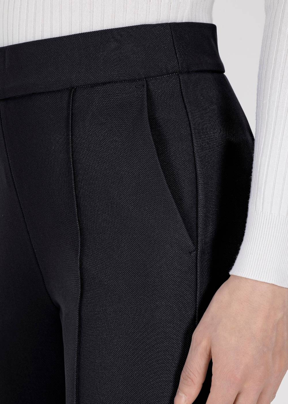 Stehmann Weite Hose Hellena in weichem Rib Jersey Black Friday Preise