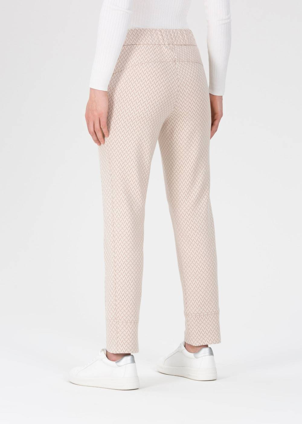 Stehmann Jogpants Roxana in Jersey mit Hahnentritt Fabrik Onlineshop