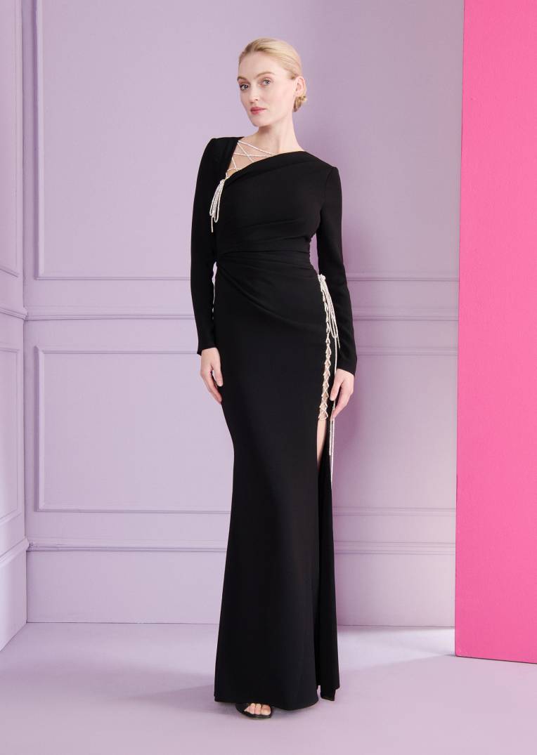 Talbot Runhof Abendkleid Nocturnal1 Rabatt