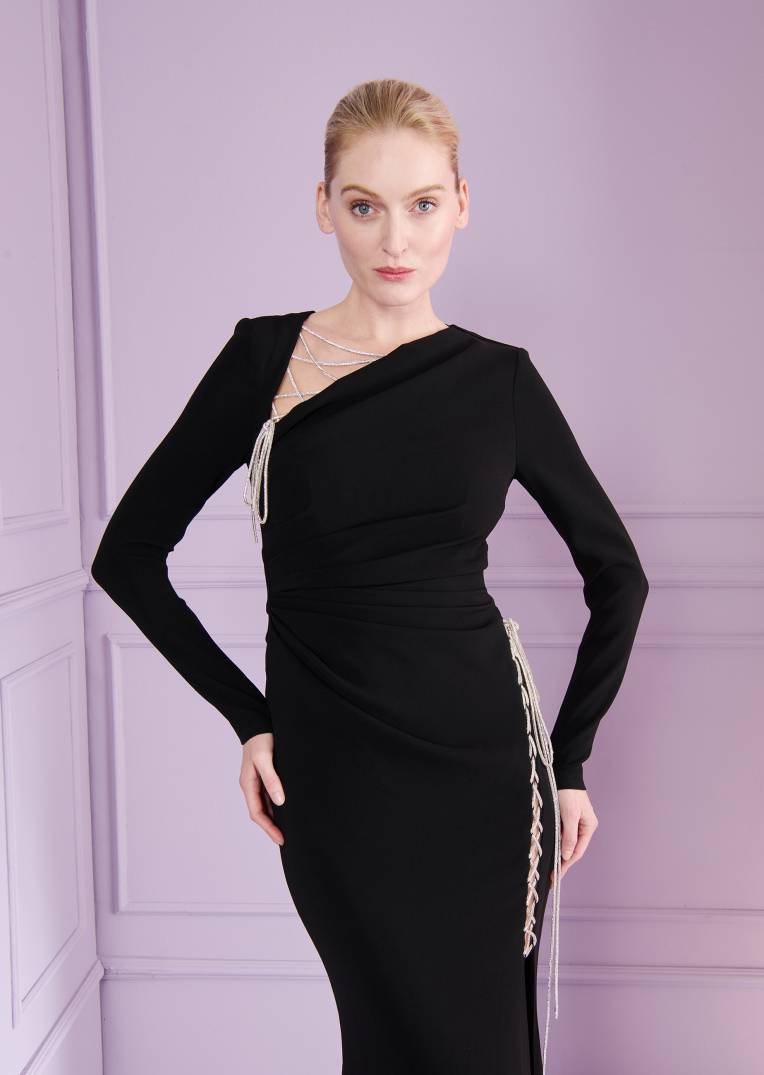 Talbot Runhof Abendkleid Nocturnal1 Rabatt